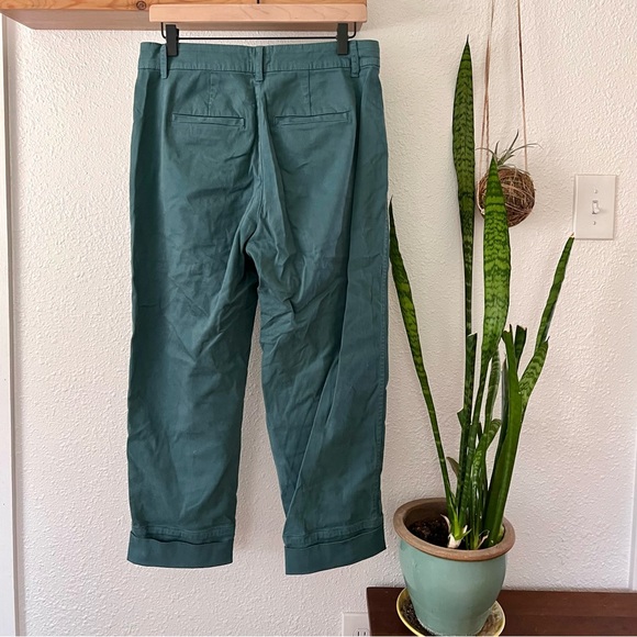 J. Crew pleated chino pant Alhambra green - Picture 4 of 8